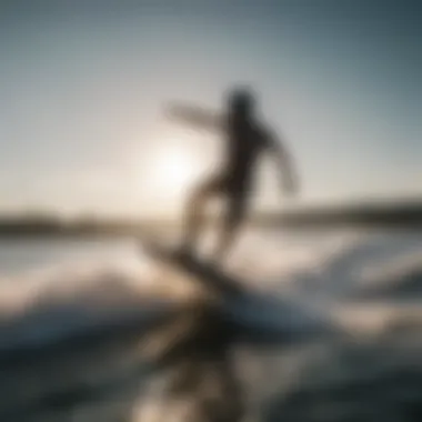 Dynamic action shot of wakeboarding with the MTK tower