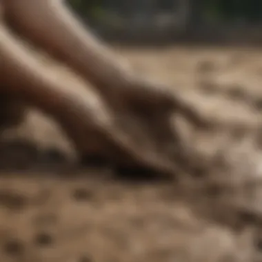 A close-up view of Mud Water highlighting its rich texture and ingredients