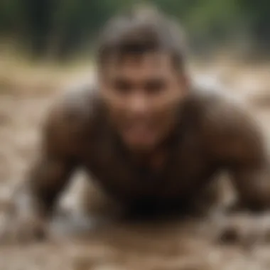 An individual enjoying Mud Water during an extreme sports activity, emphasizing its role in nutrition