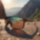 Oakley Sutro Lite eyewear displayed against a vibrant outdoor backdrop