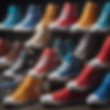 Diverse Collection of Pride High Tops A collection of different pride high tops representing diverse styles and identities.