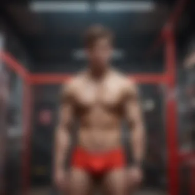 An artistic representation of color psychology in fashion, focusing on the impact of the color red.