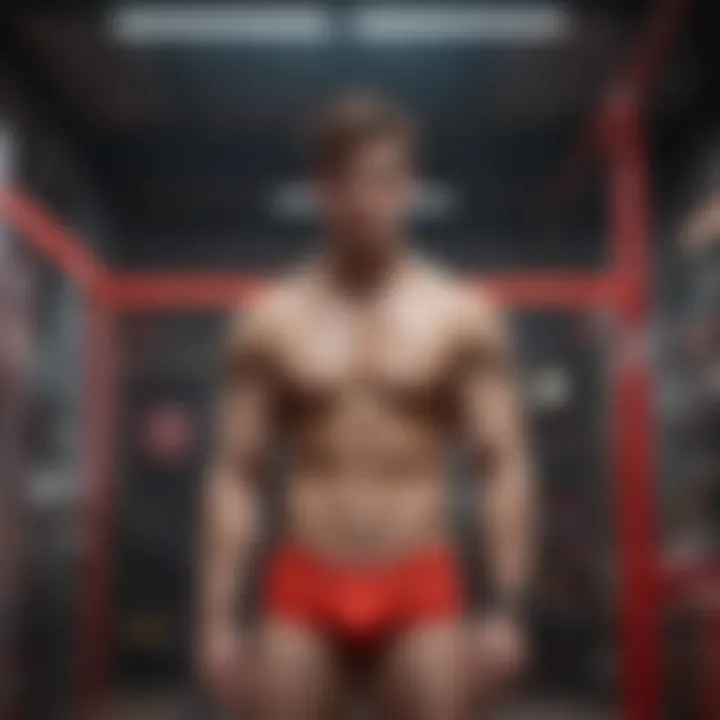 An artistic representation of color psychology in fashion, focusing on the impact of the color red.