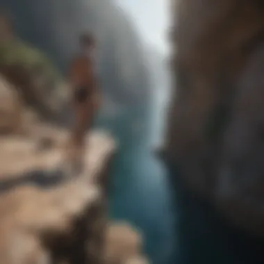 The Thrill of Cliff Diving in Extreme Sports Risky cliff diving with breathtaking views