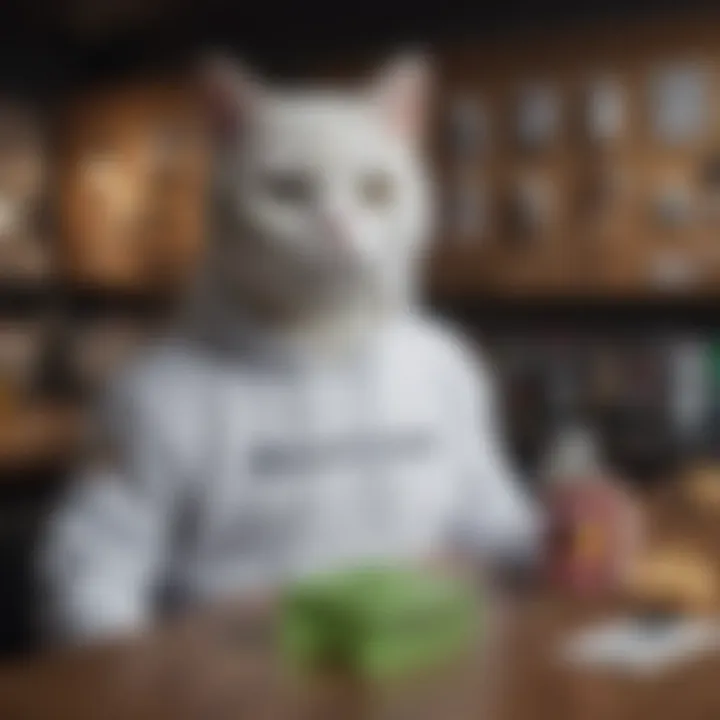 A close-up of limited edition Ripndip merchandise highlighting unique designs.