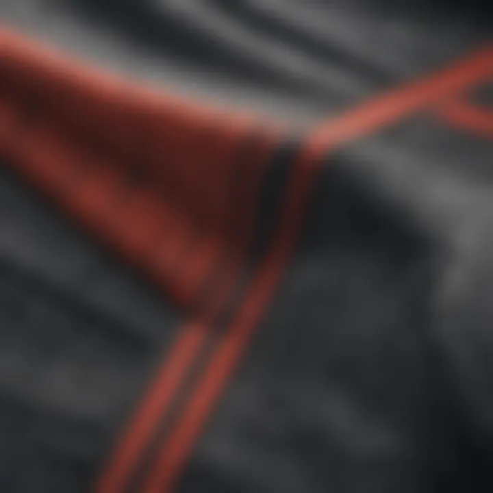 Close-up of the fabric texture and stitching details of Salty Crew boardshorts