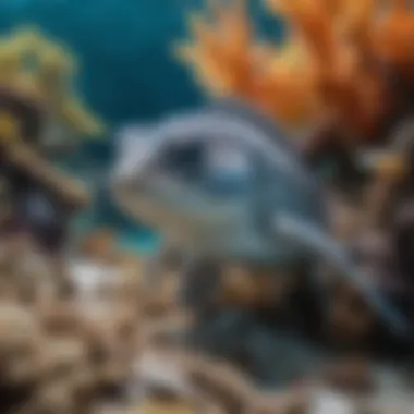 Ecological Harmony: A Rich Marine Community Diverse marine species coexisting in the reef ecosystem