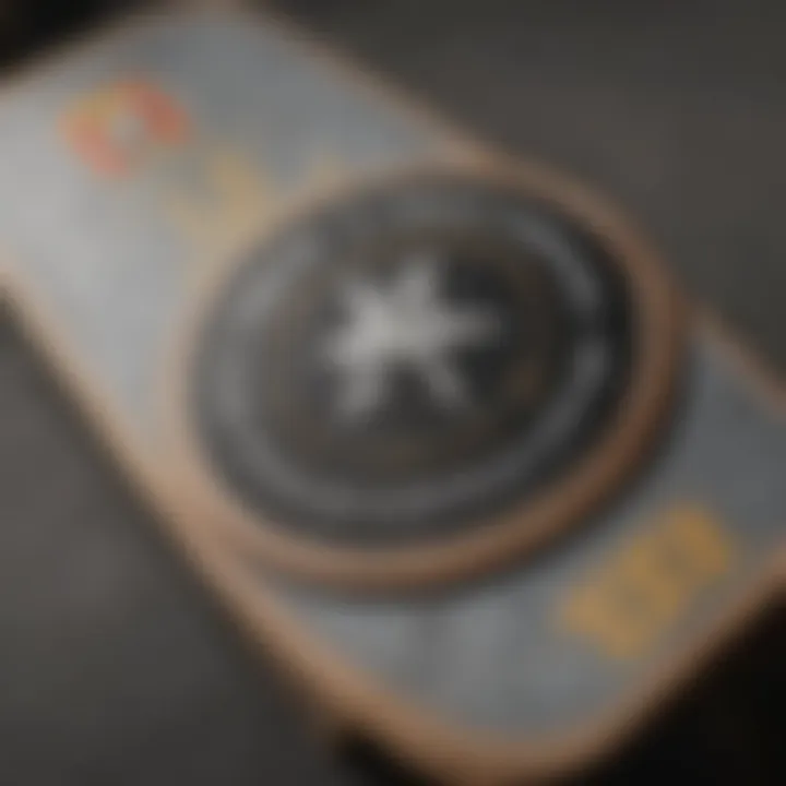 Custom skateboard patch reflecting personal style