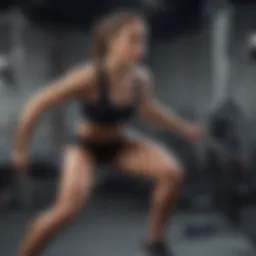 Dynamic workout session showcasing diverse exercises