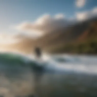 Surfers enjoying waves at a Maui beach