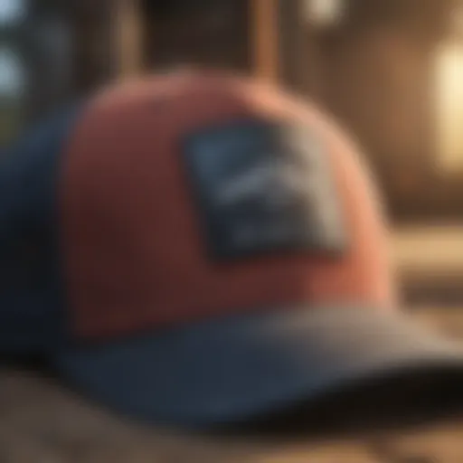 Close-up of Billabong Walled Trucker Hat showcasing design details