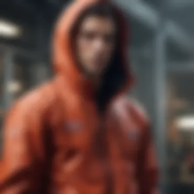 Athlete in Action with the Dickies Windbreaker Athlete wearing the Dickies Windbreaker during an extreme sport activity