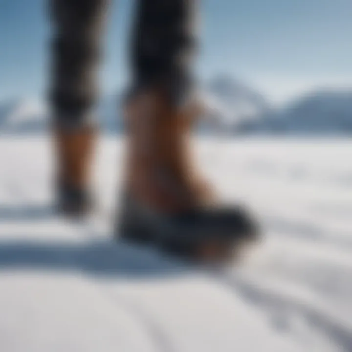 Athlete demonstrating the performance of Thirty Two lashed boots on snow