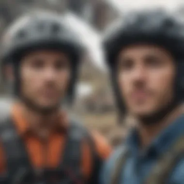 Community Connection: Gooring Bros and Their Influence Close-up of Gooring Bros engaging with the extreme sports community