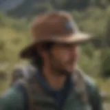 Patagonia Brim Hat showcased in a natural outdoor setting
