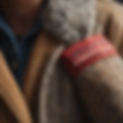 Close-up of Sherpa Flannel Shacket texture showcasing its warmth