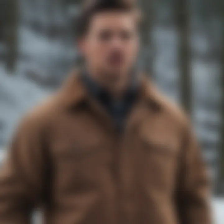 Sherpa Flannel Shacket worn during an outdoor adventure