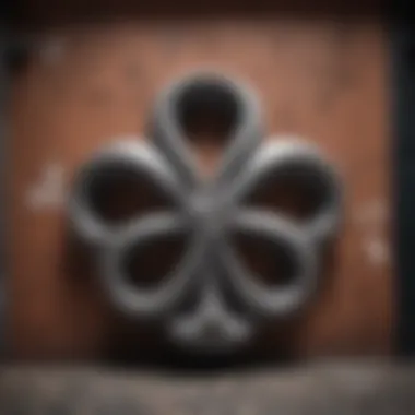 Street art featuring the Trefoil symbol in an urban setting