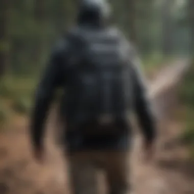 Athlete using the Vans backpack during extreme sports