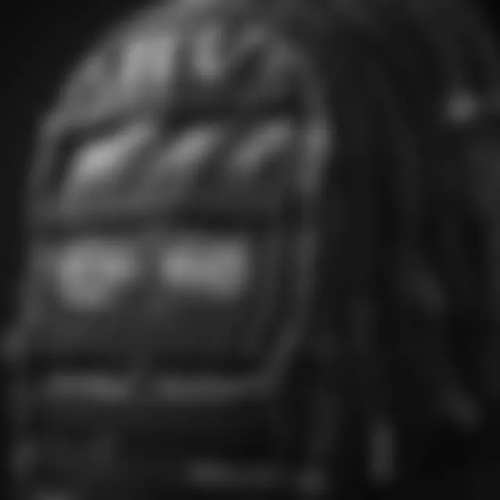 Close-up of the Vans backpack showcasing material quality