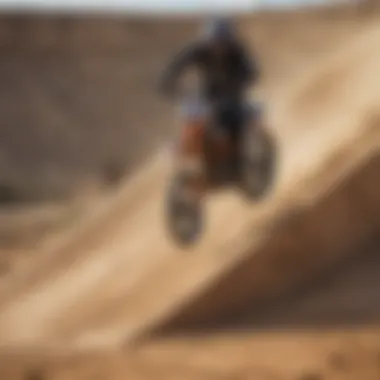 Rider performing a trick on a freestyle ramp