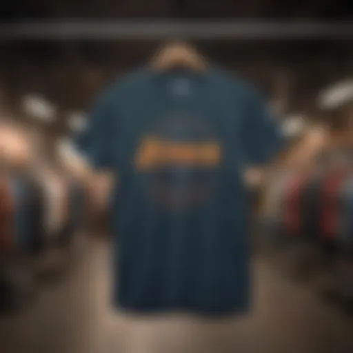 Vintage Zephyr skate team t-shirt displayed on a hanger