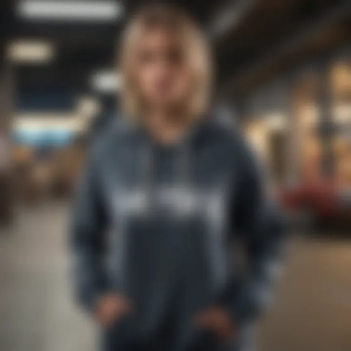 Tilly's Billabong hoodie showcased in an urban streetwear setting