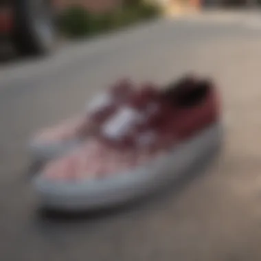 Group of skateboarders discussing their Vans Authentic Tonal Checkerboard Skate Shoes