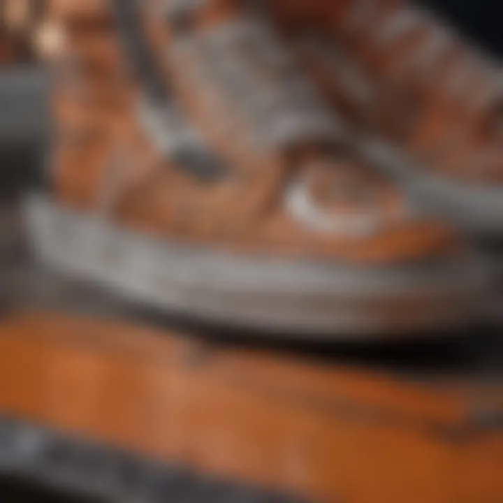 Close-up of unique patterns on Vans Halloween shoes