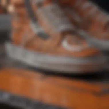 Close-up of Unique Patterns on Vans Halloween Shoes Close-up of unique patterns on Vans Halloween shoes