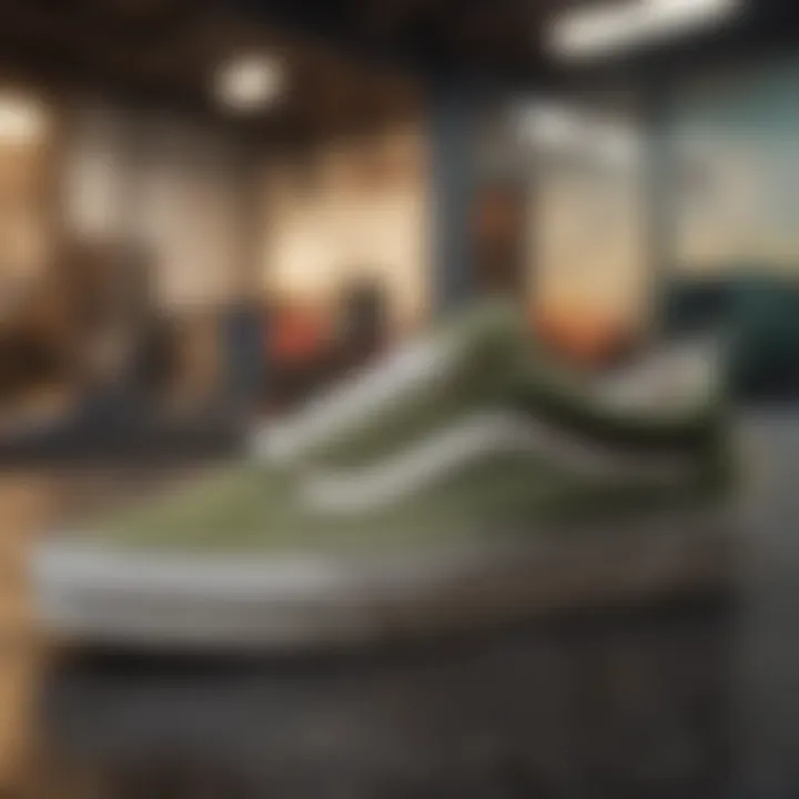 Care and maintenance tips for keeping Vans Old Skool Olive Green sneakers in top condition.