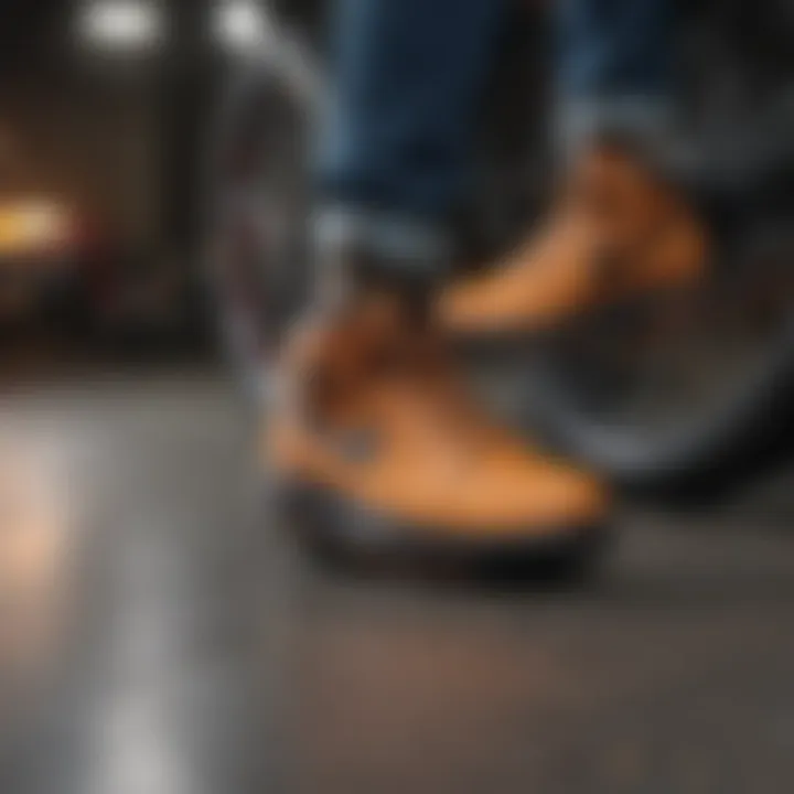 A vibrant community event featuring enthusiasts showcasing their wheely shoe skills.