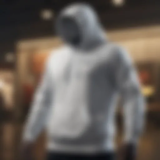 White Nike Hoodie XS showcasing its sleek design and functionality