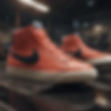 Athletes Embracing Style with Nike Blazers A group of extreme sports athletes showcasing their Nike Blazers