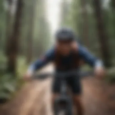 Advanced biking technology showcasing a GPS device and smart helmet