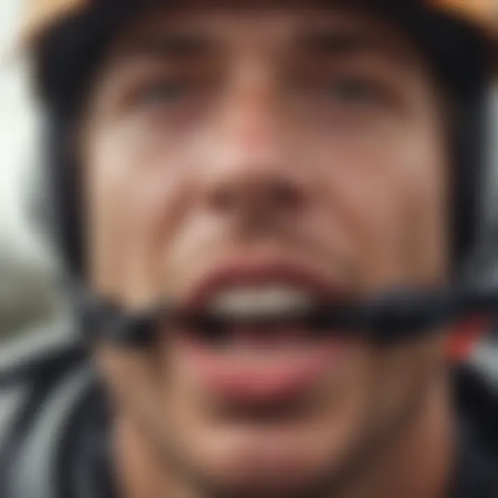 Close-up view of GoPro Mouth Mount design and features