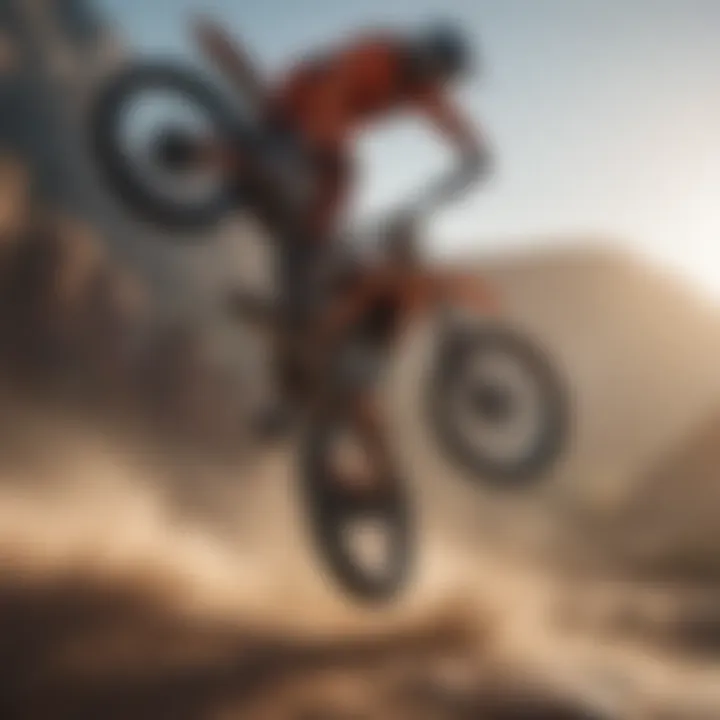 Cinematic shot illustrating the beauty of extreme sports