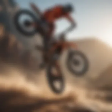 The Beauty of Extreme Sports in Cinematic Art Cinematic shot illustrating the beauty of extreme sports