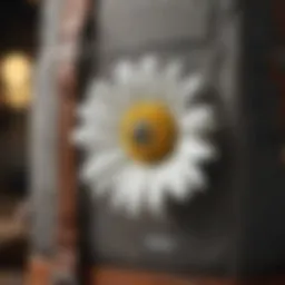 Close-up view of Herschel Daisy Backpack showcasing its unique design elements.