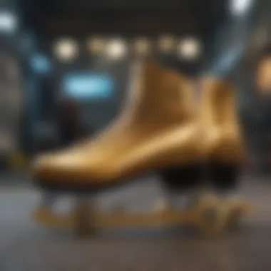 Close-up of the high-quality materials used in Impala Gold Skates