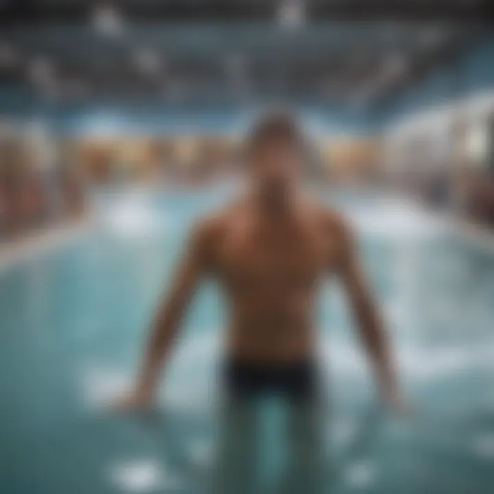 Group of surfers enjoying the indoor wave pool