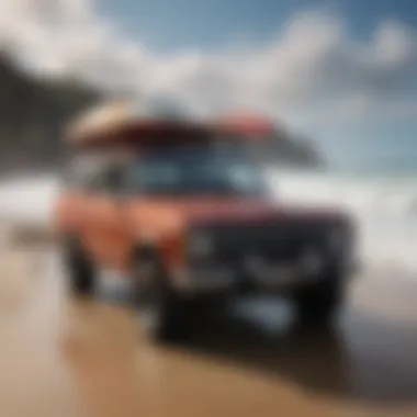 Safety Considerations for Surf Rack Use Surf rack safety tips illustrated
