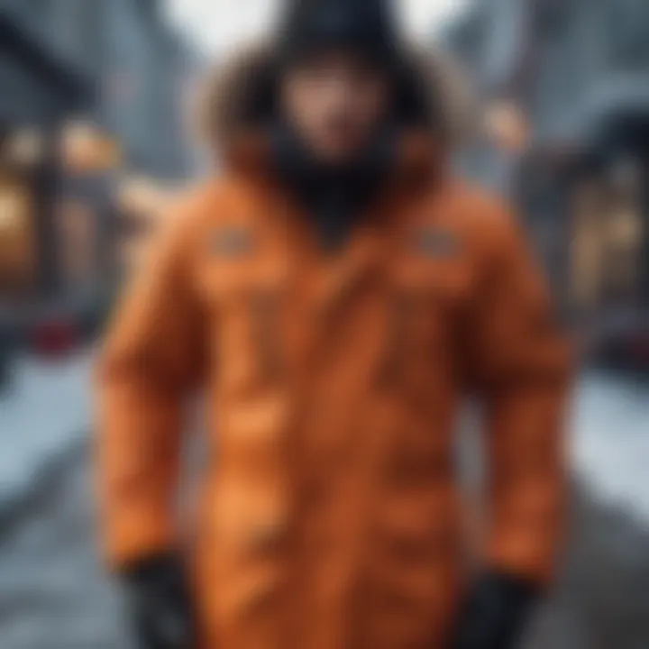 Stylish winter coat designed for extreme sports