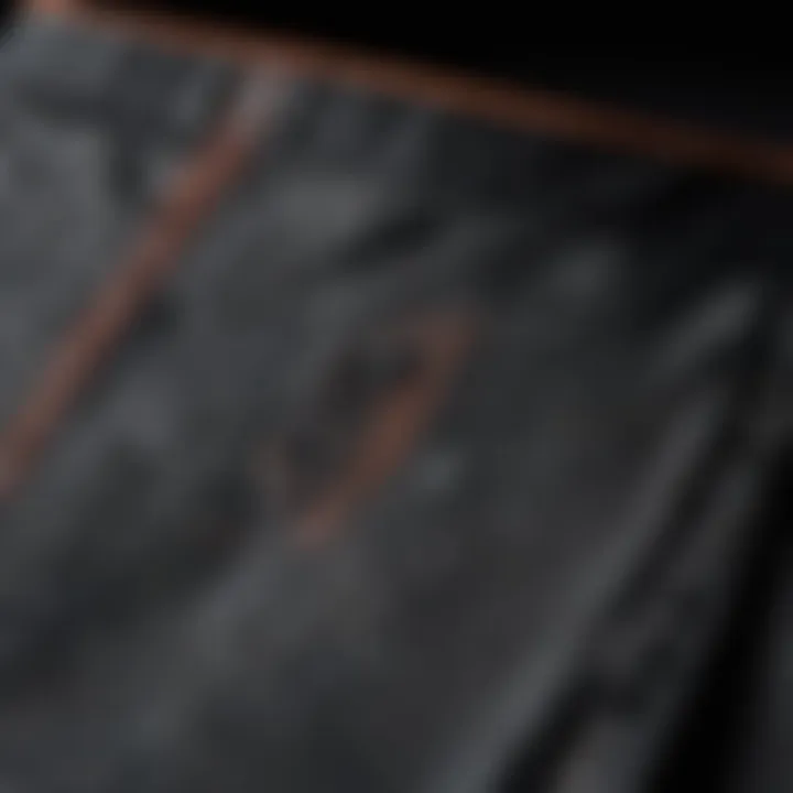 Detailed view of Hurley board shorts showcasing fabric and design elements