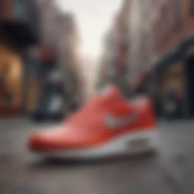 Group of sneaker enthusiasts showcasing Nike Janowski Air Max in a vibrant urban setting