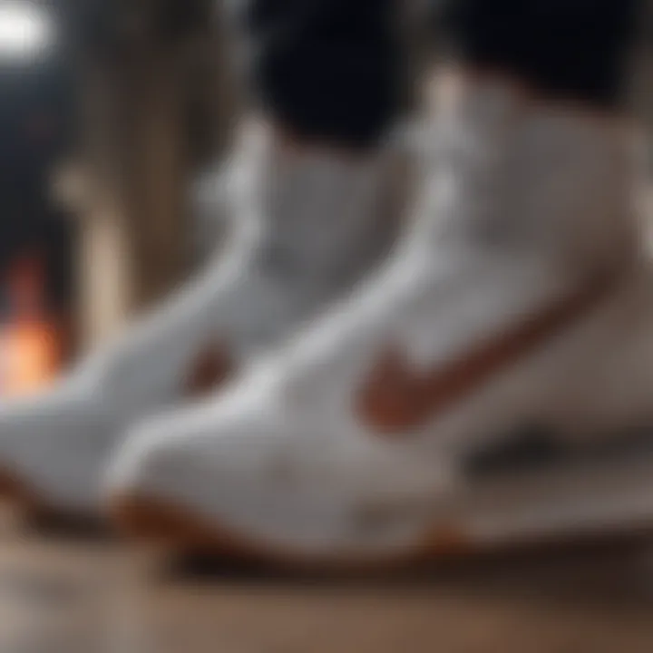 Close-up of Nike Offcourt Duo highlighting innovative materials