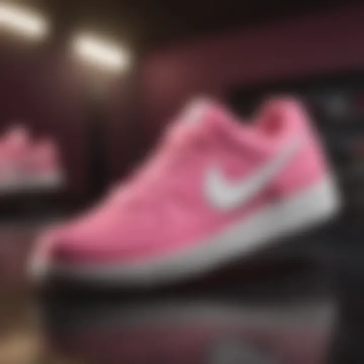 Infographic displaying consumer trends related to Nike Pink Oxford.