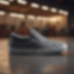 Stylish Nike slip-on skate shoes showcasing unique design elements