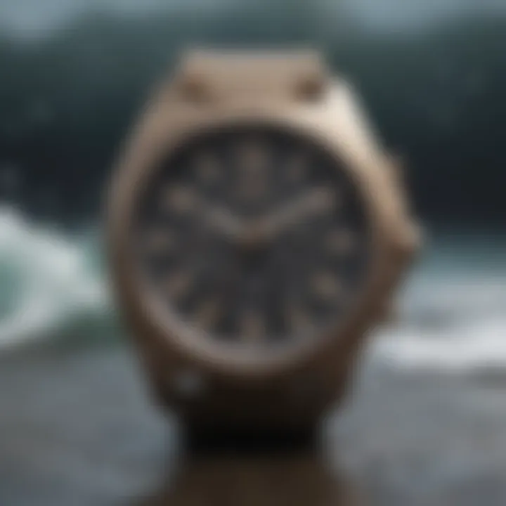 The Nixon Wave Watch highlighting its technical specifications and aesthetic appeal