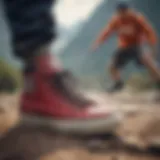 Dynamic view of extreme sports athletes wearing Obey Shoes